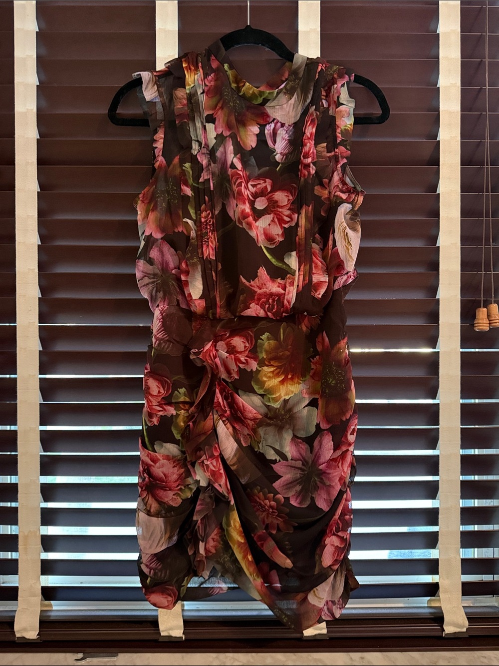All Saints Multi Floral Sleeveless Mini Dress nwt